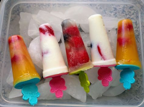 Frozen pops Frozen Pops, Freeze Pops, Kids Food, Fun Ideas, Kids Meals, Watermelon, Frozen, Fruit