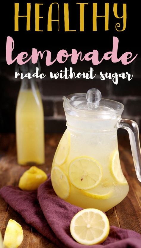 Need a refreshing drink when following keto? This sugar free lemonade recipe is perfect for you! With only 5 ingredients, it's simple to make and delicious too! This recipe uses my easy low carb syrup that can be made in less than 3 minutes. No special equipment or complicated methods at all. It tastes like real lemonade and uses freshly squeezed lemon juice but is 90% less carbs than the traditional lemonade. By using keto friendly sweeteners, you won't have any cravings while staying on ... Real Lemonade Recipe, Simple Syrup Lemonade Recipe, Lemonaid Recipe, Sugar Free Lemonade Recipe, Lemonade With Lemon Juice, Lemonade Tea Recipe, Good Lemonade Recipe, Easy Lemonade Recipe, Lemon Juice Recipes