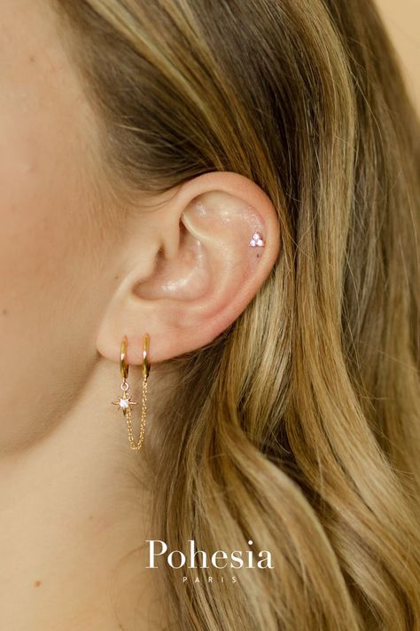 Des bijoux en Argent 925 et Dorés à l'Or fin 18K avec un fort ADN chic-rebelle composent nos collections inédites, résolument féminines. Un design imaginé avec beaucoup de créativité, une qualité approuvée pour durer et un prix justement optimisé par une équipe de passionnés. Mettez-leurs plein les yeux ! #pohesiaparis #pohesia #bijouxtendances #bijouxaccumulables #piercing #piercings #earcuff #earcuffs #idéesdebijoux #inspirationbijoux #boucledoreilles Ear Cuff, Piercings, Fort, Stud Earrings, Paris, Design