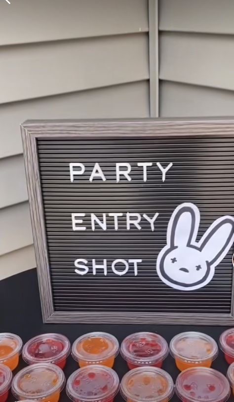 Bad Bunny Party Theme Decorations, Bad Bunny 21 Party Theme, Bad Bunny Bachelorette Party Ideas, Bad Bunny Theme Bachelorette, Bad Bunny Themed Birthday Party, Bad Bunny Party Theme Ideas, Bad Bunny Party Decoration, Bad Bunny Birthday Cake, Bad Bunny Bachelorette Party