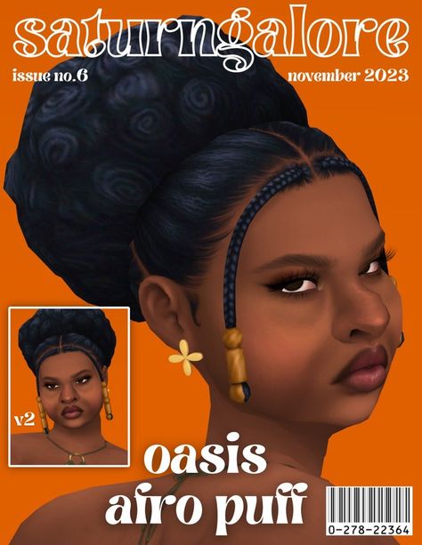 Puffy Hair, Sims 4 Cheats, Sims 4 Black Hair, Free Sims 4, Tumblr Sims 4, Sims 4 Cc Folder, Sims Four, Sims 4 Cc Packs, Afro Puff