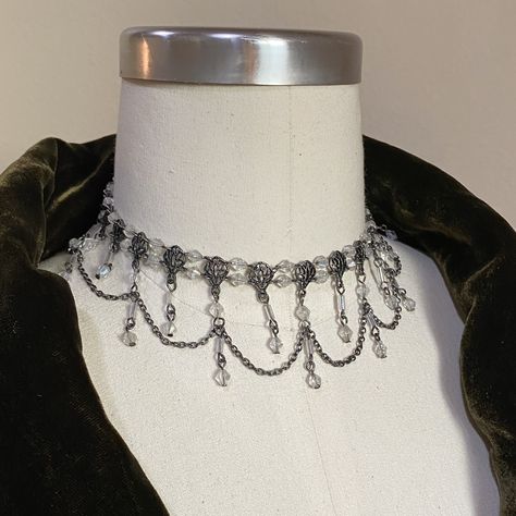 Princess Choker, Romantic Goth Jewelry, Jewelry Goth, Romantic Jewelry, Fairy Choker, Goth Jewelry Aesthetic, Goth Princess, Goth Choker, Goth Necklace