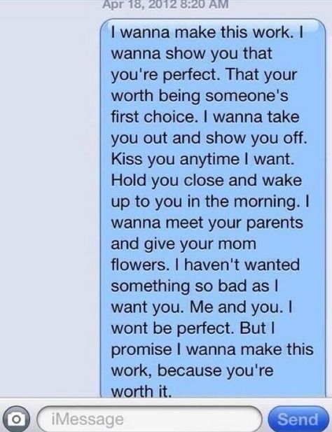 With all honestly, I want that! Cute Text Messages, Sweet Texts, Boyfriend Texts, Soulmate Quotes, Teen Quotes, Cute Messages, Relationship Texts, Love Text, The Perfect Guy