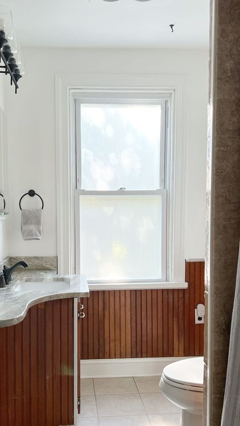 Reeded Glass Privacy Film in a Bathroom Window Privacy Screen, Privacy Windows, Dublin House, Reeded Glass, Window Privacy, Privacy Film, Privacy Glass, Diy Window, Upstairs Bathrooms