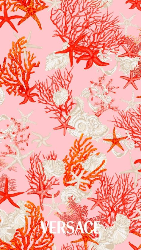 Coral Color Wallpaper Iphone, Preppy Prints Wallpaper, Preppy Photos, Illustration Face, Fashion Illustration Face, Preppy Prints, Background Ppt, Artsy Background, Cute Home Screens