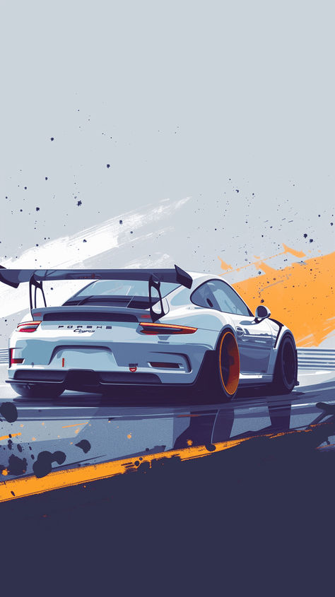 a game, porshe racecar for android, in the style of bold, colorful portraits, alena aenami, martiros saryan, flat backgrounds, frank quitely, 32k uhd, gray and amber Car Artwork Wallpaper, Alena Aenami, F1 Wallpaper Hd, Sports Car Wallpaper, Jdm Wallpaper, Cool Car Drawings, Vintage Poster Design, Car Artwork, Cool Car Pictures