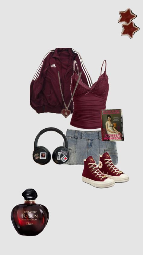 red downtown girl outfit inspo Downtown Girl Outfits, Outfit Inso, My Boards, Downtown Outfits, Outfit Collage, Outfit Inspo Casual, Downtown Girl, Girl Fits, Red Outfit