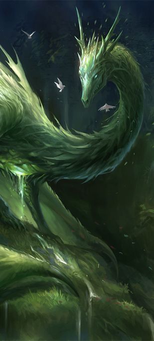 Dragon del elemento de la tierra Cool Dragons, Crystal Dragon, 다크 판타지, Fantasy Forest, Dragon Pictures, Green Dragon, Dragon Artwork, Mythical Creatures Art, Mythological Creatures