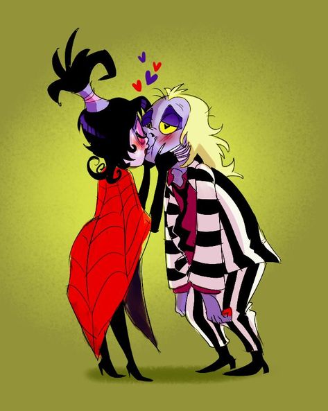 Beetlejuice and Lydia Beetlejuice Artwork, Lydia Deetz Cartoon, Beetlejuice Tim Burton, Beetlejuice And Lydia, Beetlejuice Lydia, Lydia Beetlejuice, Beetlejuice Fan Art, Beetlejuice Cartoon, Here Lies