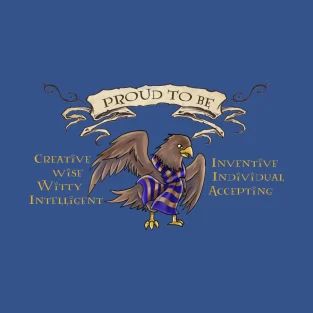 T-Shirts by Yunuyei's Store | TeePublic Ravenclaw Pride, Ravenclaw House, Harry Potter Shirts, Be Design, Harry Potter Ravenclaw, Hogwarts Crest, Holy Shirt, An Eagle, Hogwarts Houses