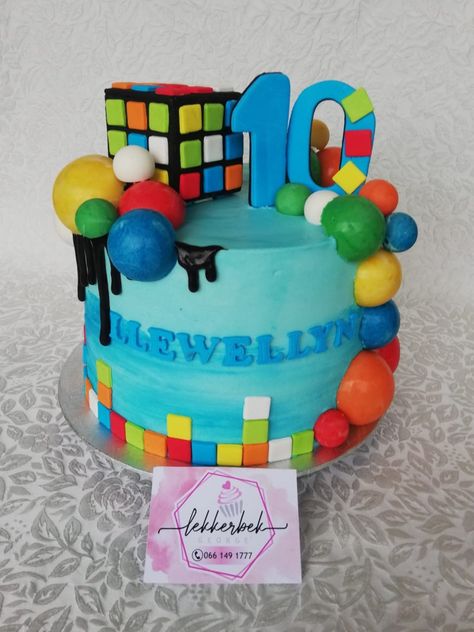 Rubix cube cake Rubix Cube Cake, Cube Cake, 8 Birthday, Birthday Cake With Flowers, Rubix Cube, 8th Birthday, Flower Cake, Birthday Cakes, Red Velvet