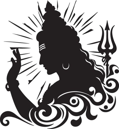 Shiva Stencil, Lord Shiva Face, Buddha Clipart, Shiva Face, Cnc Jali, Happy Dussehra Wallpapers, Dussehra Wallpapers, Kali Tattoo, Shiva Images