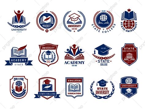 School Emblem Design, College Logo Design Ideas, School Badge Design, Logo For College, Logo University, American Logo, School Vector, Association Logo, School Badges