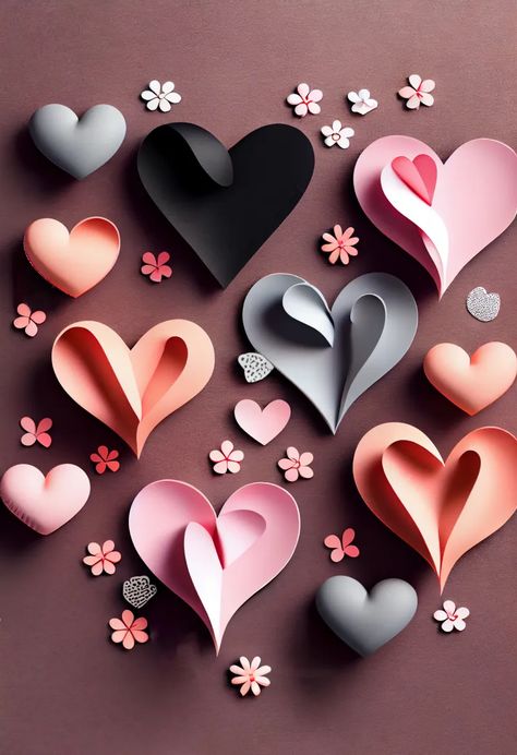 Beautiful Heart Pictures, Whimsical Heart, Iphone Wallpaper Stills, Cute Mobile Wallpapers, Valentines Day Heart, Heart Iphone Wallpaper, Day Background, Flower Iphone Wallpaper, Valentines Day Background