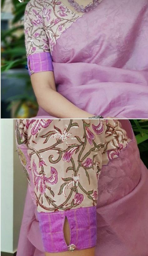 Cotton Saree Sleeve Design, Normal Cotton Blouse Designs, Cotton Blouse Hand Designs Latest Simple, Silk Saree Blouse Hand Designs, Cotton Saree Blouse Pattern, Blouse Designs For Daily Wear Sarees, Blouse Designs For Border Blouse, Cottan Blause Desine Latest, Fancy Blouse Hands Models Latest