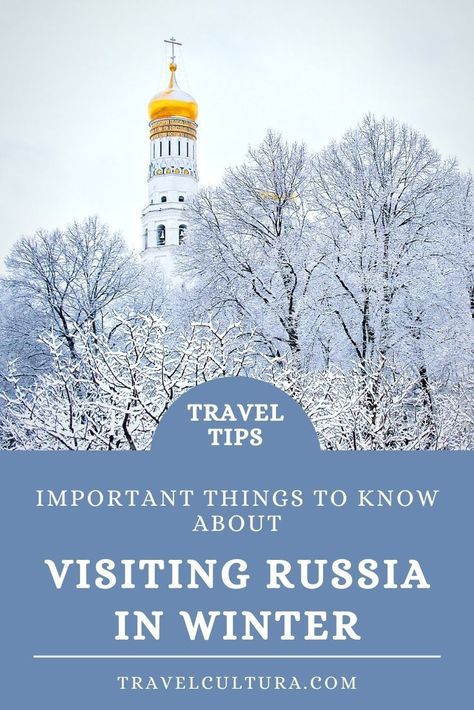 Important things to know about visiting Russia in winter. Travel tips and ideas of winter activities. Moscow Winter, Winter Checklist, Moscow Travel, Russia Winter, Visit Russia, Winter Tips, Russian Winter, Russia Travel, Important Things To Know