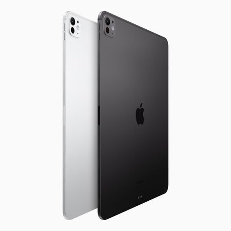 Apple has announced the new iPad Pro with the new M4 processor! - Thinnest iPad ever in both 11 and 13inch sizes. 5.1 and 5.3mm respectively - two OLED screens working in "tandem" for 1600nits peak brightness. - new option includes Apples nanotexture matte screen. - new single 12mp camera design on the rear. Ipad Pro M4, Ipad 13 Pro, Ipad 11 Pro, Camera Design, New Ipad Pro, Iphone Obsession, Inspo Pics, Ipad 4, New Ipad