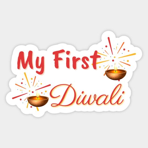 My First Diwali Happy Diwali! -- Choose from our vast selection of stickers to match with your favorite design to make the perfect customized sticker/decal. Perfect to put on water bottles, laptops, hard hats, and car windows. Everything from favorite TV show stickers to funny stickers. For men, women, boys, and girls. Diwali Stickers, Diwali Happy, Maternity Photography Couples, Baby Frame, Diwali Celebration, Photography Couples, Father Quotes, Happy Diwali, Etsy Printables