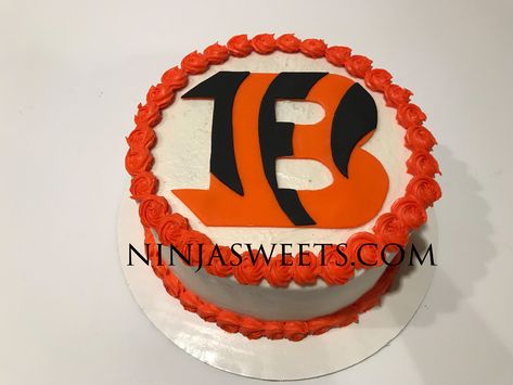 Football Birthday Cake, Bengals Football, Groom Cake, Football Cake, Football Birthday, Decorated Cakes, 12th Birthday, Grooms Cake, 13th Birthday