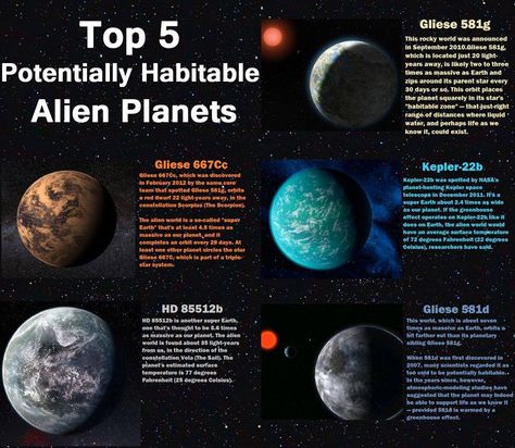 Top 5 Potentially Habitable Planets Space Shuttle Challenger Crew, Kardashev Scale, Space Art Gallery, Astronomy Facts, Sky Watch, Space Phone Wallpaper, Cool Science Facts, Space Facts, Earth And Space Science