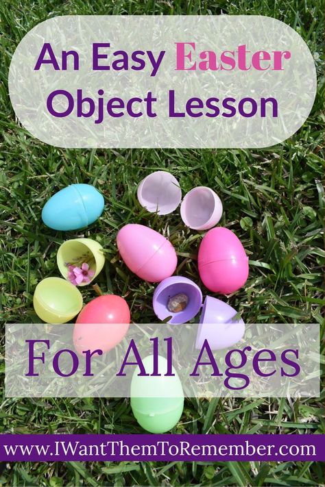 As we enjoy hiding and hunting Easter eggs with our kids, I want the to remember Easter is about Jesus. This easy Easter object lesson can help kids of all ages connect the activity with the true meaning of Easter. #Easterobjectlesson #Easteregghunt via @rememberblog Lds Easter Lesson, Easter Object Lesson, True Meaning Of Easter, Sunday School Object Lessons, Easter Devotions, Easter Games For Kids, Easter Lessons, Easter Sunday School, Bible Object Lessons