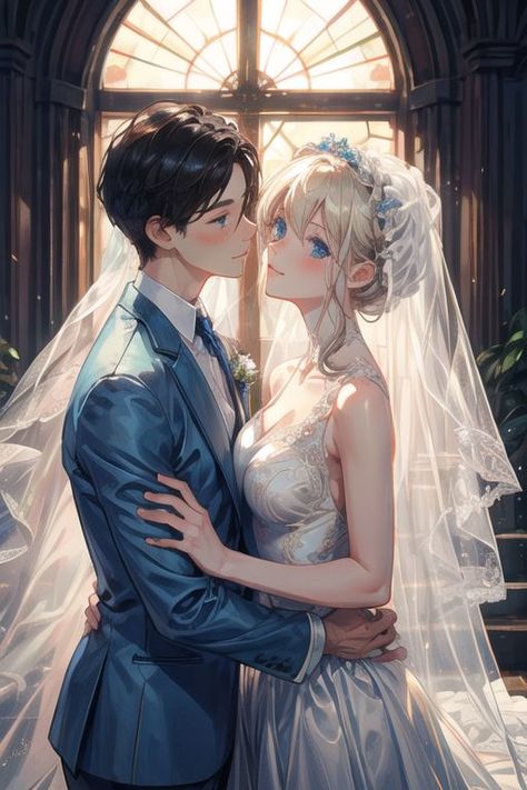 Married Anime Couple, Wedding Anime Couple, Wedding Anime, A Meme, Anime Couple, Popular Anime, Anything Is Possible, Couple Art, No Problem