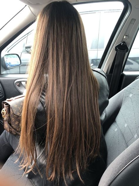 Hair Color Underneath, Long Healthy Hair, Long Silky Hair, Long Hair Pictures, Really Long Hair, Long Brown Hair, Haircuts For Long Hair, Long Hair Girl, Long Straight Hair