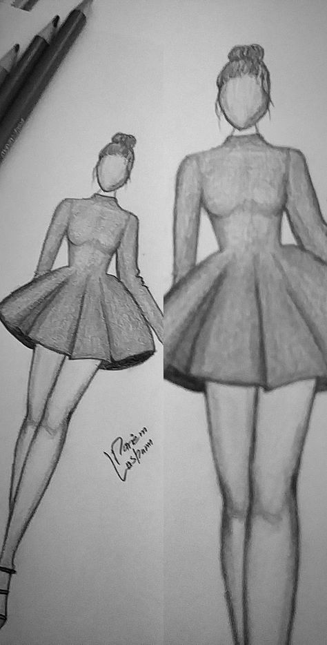 Clothes Design Drawing, Sketch Dress, Character Sketching, Anime Lineart, Cross Wallpaper, Fashion Drawing Tutorial, Fashion Design Patterns, Fashion Drawing Dresses, Cartoon Girl Drawing