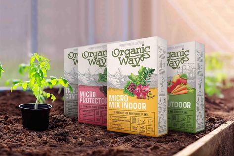 Organic Way - Fertilizers on Packaging of the World - Creative Package Design Gallery Fertilisers Packaging, Fertilizer Package Design, Soil Packaging Design, Pesticides Packaging Design, Agriculture Packaging Design, Fertilizer Advertising, Fertilizer Packaging Design, Green Packaging Design, Organic Food Packaging