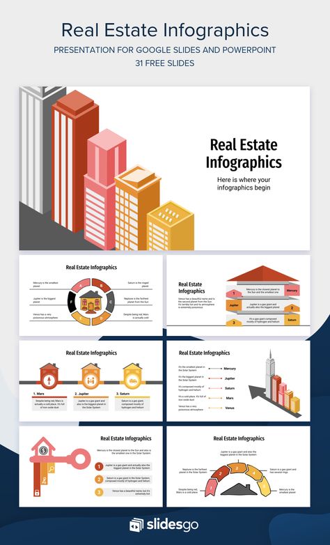 Real Estate Infographic Design, Building Infographic, Real Estate Presentation, Hierarchical Structure, Theme Powerpoint, Real Estate Infographic, Free Real Estate, Frame Wallpaper, Design Slide