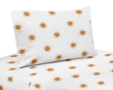 Sweet Jojo Designs Sheet Set - Wayfair Canada Kids Bed Sheets, Designs Room, Childrens Bedding Sets, Kids Sheets, Orange Retro, Daybed Covers, Retro Bohemian, Boho Sun, Kids Bedding Sets