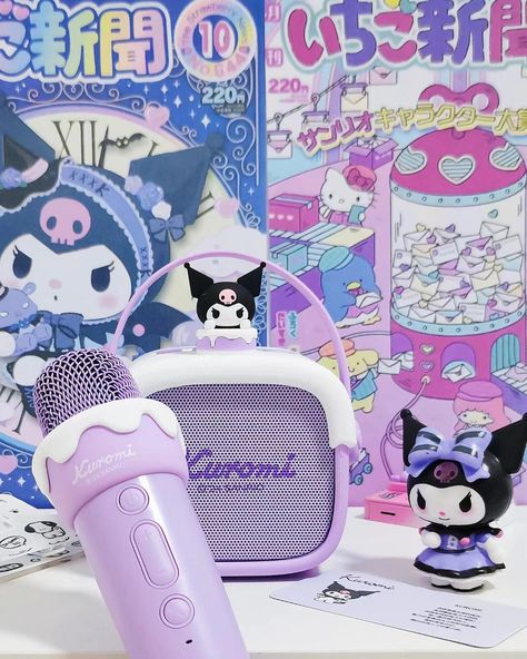 🎤Kuromi microphone speaker 🥰Now available in my shop! Search ‘YX3124’ to find it, Link in bio. Follow @cutelalacoshop for more cute items! #kuromi #speaker #kuromisanrio #kuromicore #hellokitty Kuromi Furniture, Kuromi Electric Guitar, Kuromi Collection, Kuromi Speaker, Kuromi Figurine, Cute Items, Find It, Speaker, Link In Bio