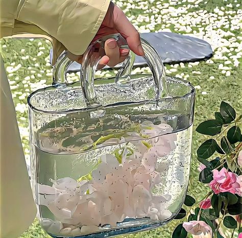 Bag Vase, Flower Therapy, Spring Aesthetic, Aesthetic Themes, Nature Aesthetic, Green Aesthetic, Aesthetic Photo, Pink Aesthetic, Pretty Flowers