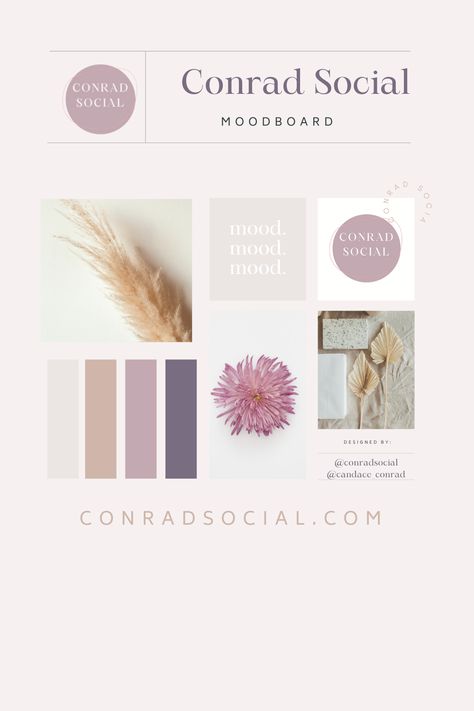 Feminine Brand Board, Feminine Color Palette Colour Schemes, Purple Brand Palette, Purple Branding Board, Purple Branding Design, Feminine Branding Logo Color Palettes, Social Media Color Palette, Psychodynamic Theory, Website Color Palette Branding