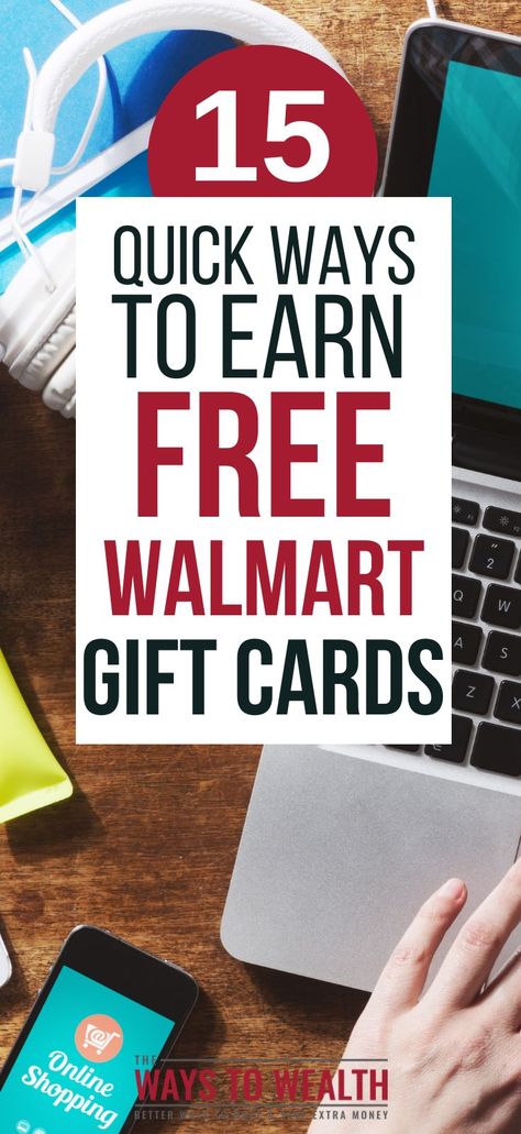 Want to know how to get free Walmart gift cards? Check out the best codes, apps, and ways to win free gift cards online today! #freebies #walmart #giftcards Get Free Stuff Online, Free Gift Cards Online, Dyi Gifts, Family Money, Money Makeover, Free Stuff By Mail, Google Play Gift Card, Walmart Gift Cards, Paypal Gift Card