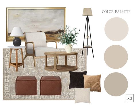 Adding Color To Neutral Living Room, Neutral Living Room Mood Board, Moody Neutral Living Room, Mood Boards Interior Design, Home Mood Board, Second Living Room, Living Room Mood Board, Room Mood Board, Mood Board Interior