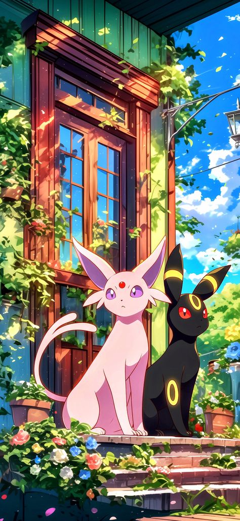 Umbreon Wallpaper, Pokemon Full Art, Umbreon Espeon, Eevee Wallpaper, Eevee Cute, Looney Tunes Wallpaper, Gamer Cat, Umbreon And Espeon, Pokemon Umbreon