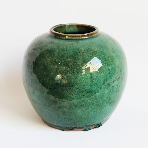 Green Ceramic Vase, Large Ceramic Pots, Friendship Jar, Green Pottery, Ceramic Jug, Green Bottle, Blue Pottery, Green Vase, Ceramic Pots