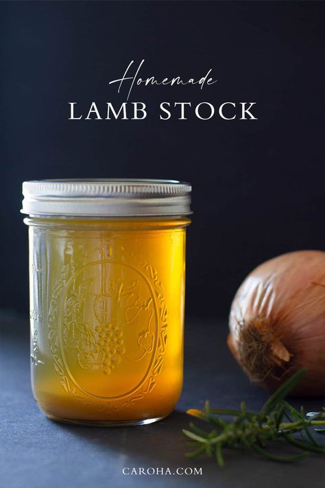 Homemade Lamb Stock and Bone Broth Lamb Bone Broth Recipe, Lamb Stock Recipe, Lamb Bone Broth, Lamb Broth, Moroccan Lamb Shanks, Lamb Stock, Leftover Lamb, Gumbo Soup, Moroccan Lamb