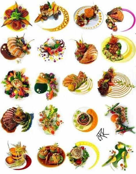 Food Plating Ideas, Salmon Croquette, Garnishing Ideas, Food Plating Design, Fancy Food Presentation, Fine Dining Plating, Plating Food, Cooking Vegetarian, Food Presentation Plates