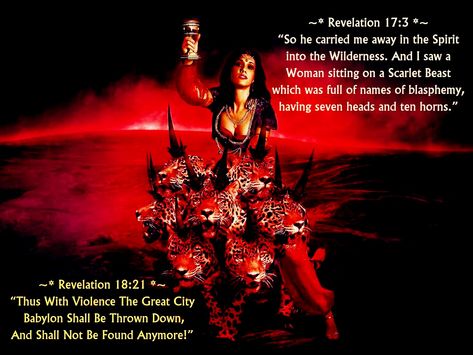 REVELATION 17:3 Revelation Bible Study, Heaven Pictures, White God, Revelation 17, Revelation Bible, Babylon The Great, Bible History, Audio Bible, Book Of Revelation