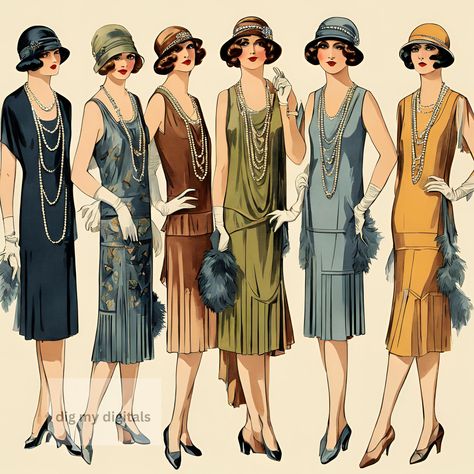 Fashion In 1920, Flapper Style 1920s, 1920s Street Style, 1920s Daily Fashion, 1920s Lower Class Fashion, 1920s Formal Wear, Vintage 1920s Fashion, Roaring 20s Womens Fashion, 1920s Women Fashion