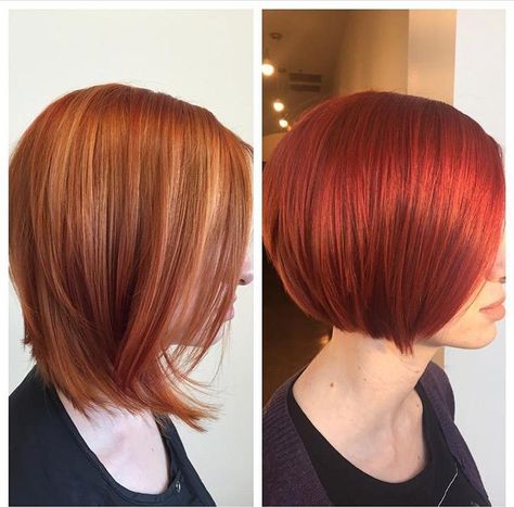 Michelle Rose Vance (@RedHeadVance on Instagram) at the Kristofer Salon in Austin, TX used Goldwell to give her guest this hot, haute red. Formula 1: Step 1. Apply 40ml #Topchic 6% (20vol) + 20ml 7RR + 20ml 7RO from root to ends and process for 30 minutes. Shampoo with Dualsenses Color Shampoo and towel dry thoroughly. Rose Gold Hair Color Formula, Red Hair Formulas, Red Hair Dye Colors, Red Hair Color Shades, Red Violet Hair, Easy Professional Hairstyles, Skin Studio, Red Hair Looks, Mac Lipsticks