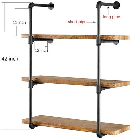 Pipe Bookshelf, Iron Pipe Shelves, Diy Pipe Shelves, Open Bookshelf, Wall Cubes, Steampunk Furniture, Pipe Shelf, Cool Bookshelves, Open Bookshelves