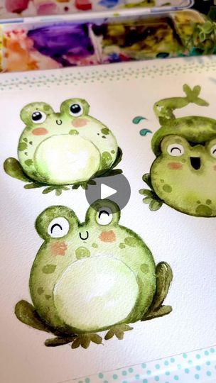 Frog Watercolor Paintings, Frog Watercolor, Watercolor Process, Illustration Nature, Simple Joys, Embrace Life, Brush Strokes, Watercolor Painting, Watercolor Paintings