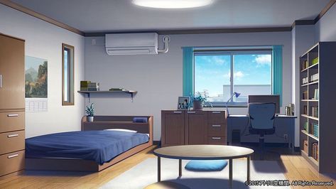 Anime Houses, Anime Bedroom Ideas, Anime House, Bedroom Drawing, Illustration Tutorial, Anime Room, 背景 シンプル, House Room, Dream House Decor