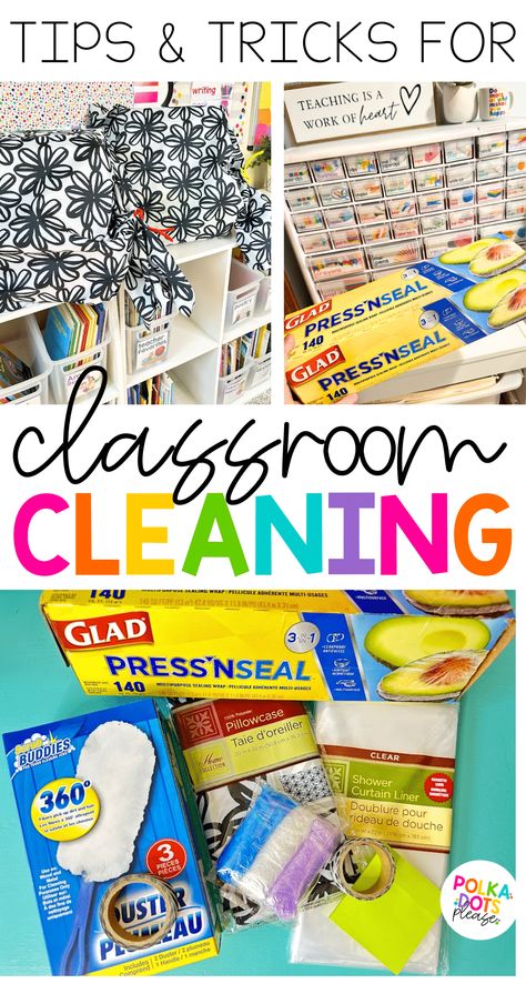 Classroom Clean Up Routine, Cleaning Classroom, Preschool Clean Up Strategies, Keeping Classroom Clean, Classroom Cleaning Supplies, Classroom Cleaning Checklist, Classroom Checklist, School Clean, Cleaning Supplies List