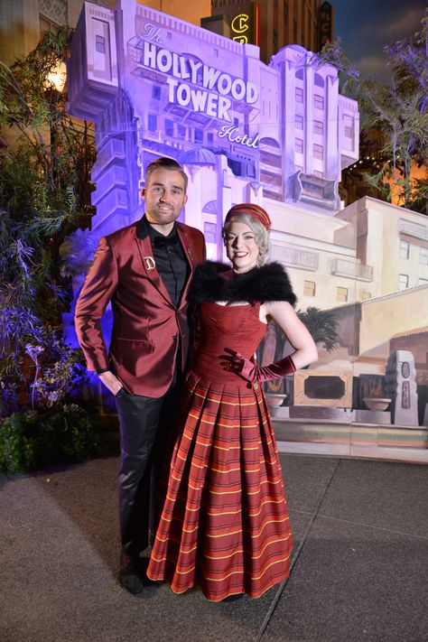 Tower of Terror Bellhop Dapper Disneybound, HTH farewell party in Disney California Adventure @dolewhipdame on Instagram The Great Movie, Disneybound Ideas, Dapper Day Outfits, Disney Dapper Day, Hollywood Tower Hotel, Farewell Party, Small Theatre, Disney Bounding, Dole Whip