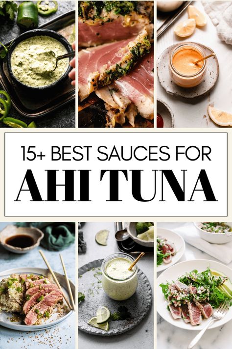 Seared Tuna Marinade, Seared Ahi Tuna Appetizer, Sauce For Seared Ahi Tuna, Sauce For Blackened Tuna, Seared Yellowfin Tuna Recipe, Seared Ahi Tuna Recipe Dipping Sauces, Sauces For Tuna, Sauce For Seared Tuna, Best Ahi Tuna Steak Recipe