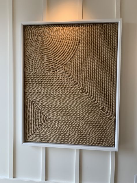 Cuadros Diy, Wall Art Ideas, Rope Crafts Diy, Textured Canvas, Textured Canvas Art, Diy Crafts Room Decor, Diy Crafts For Home Decor, Popsicle Sticks, Textured Wall Art